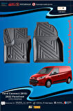 Ford Connect 2013-2022 Panelvan için 5,5D Carbon Style Havuzlu Paspas - TPE Malzeme