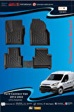Ford Connect 2013-2022 Van için 5,5D Carbon Style Havuzlu Paspas - TPE Malzeme