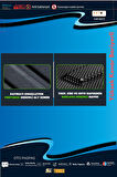 Skoda Fabia 1997-2007 için 5,5D Carbon Style Havuzlu Paspas - TPE Malzeme