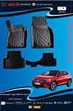 Volkswagen Taigo 2020 Ve Sonrasi için 5,5D Carbon Style Havuzlu Paspas - TPE Malzeme