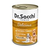Dr. Sacchi Hindi Etli-Tavuklu Yetişkin Yaş Köpek Maması 400 gr