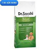 Dr. Sacchi Premium Natural Kuzu Etli-Pirinçli Küçük Irk Yetişkin Açık Kuru Köpek Maması 1 kg