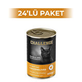Challenge Tavuklu Ciğerli Yetişkin Kedi Konservesi 400 gr 24 Adet