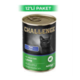 Challenge Kuzu Etli Pate Kedi Konservesi 400 g (12 Adet)