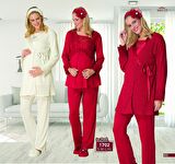 MECİT 1702 HAMİLE LOHUSA TRİKO SABAHLIKLI SAÇ BANTI HEDİYELİ PJM