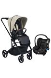 Neo 2 Beige Black Raven Travel Sistem Bebek Arabası