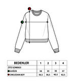 Toontoy Kız Çocuk Kolları Fırfır Detaylı Nakışlı Sweatshirt