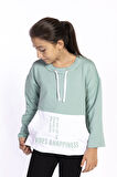 Toontoy Kız Çocuk Kanguru Cepli Baskılı Sweatshirt