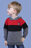 Toontoy Erkek Çocuk Kapüşonlu Garni Detaylı Sweatshirt