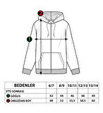 Toontoy Kız Çocuk Kapüşonlu İki Yanı Cep Detaylı Baskılı Hırka