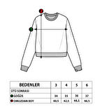 Toontoy Kız Çocuk Pamuklu Balıkçı Yaka Popıt Desenli Sweatshirt