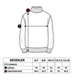 Toontoy Kız Çocuk Nakışlı Taş İşlemeli Balıkçı Yaka Sweatshirt