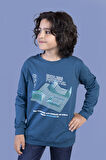 Toontoy Erkek Çocuk Kabartma Baskılı Sweatshirt