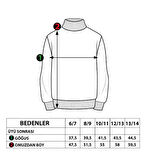 Toontoy Kız Çocuk Bol Yaka Reklektörlü Kanguru Cepli Sweatshirt