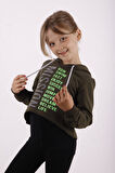 Toontoy Kız Çocuk Yazı Baskılı Sweatshirt