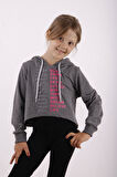 Toontoy Kız Çocuk Yazı Baskılı Sweatshirt