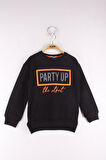Toontoy Kız Çocuk Party Up Baskılı Sweatshirt 