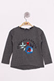 Toontoy Kız Çocuk Pullu Güllü Nakışlı T-Shirt