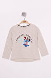 Toontoy Kız Çocuk Pullu Güllü Nakışlı T-Shirt