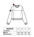 Toontoy Kız Çocuk Cep Detaylı Baskılı Sweatshirt
