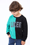 Toontoy Erkek Çocuk İki Renkli Baskılı Sweatshirt