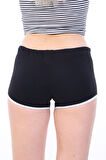 Toontoy Kadın Beli Lastikli Biye Detaylı Şort