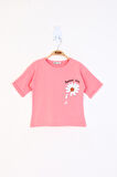 Toontoy Kız Çocuk Baskılı Tişört
