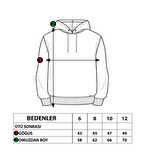 Toontoy Kız Çocuk Kedi Desenli Taş İşlemeli Kanguru Cepli Sweatshirt