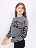 Toontoy Kız Çocuk Cool Baskılı Sweatshirt