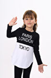 Toontoy Kız Çocuk Paris London Baskılı T-Shirt