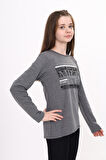 Toontoy Kız Çocuk Milan Baskılı Sweatshirt