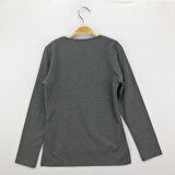 Toontoy Kız Çocuk T-Shirt Varak Baskı Cepli