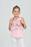 Toontoy Kız Çocuk Atlet Most Chic Girl Baskılı