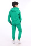 Toontoy Erkek Çocuk 2'li Takım Baskılı Kapüşonlu Cepli Reglan Kol Asimetrik Sweatshirt & Beli Paçası Lastikli Cepli Jogger Eşofman Altı - 2 İplik