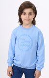 Toontoy Erkek Çocuk Relax Fit Bisiklet Yaka Hafif Düşük Omuz Baskılı Sweatshirt - 2 İplik
