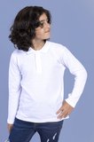 Toontoy Unisex Çocuk Polo Yaka Düğmeli Kısa Kollu Tişört