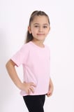 Toontoy Kız Çocuk Baskılı Bisiklet Yaka Kısa Kollu Tişört