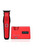 Supreme Trimmer Kırmızı Recharge Trimmer – 3 Şarj Seçeneği, Çıkarılabilir Pil, RGB LED Göstergeli