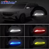 Yan Dikiz Ayna Sticker Led Sinyal Görünüm Araç Reflektör Sticker