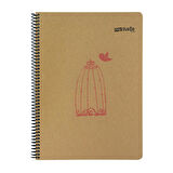 My Note Kraft Defter A4 120 Yaprak Çizgisiz