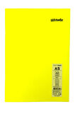 Mynote Text A5 40 Yaprak Kareli Plastik Neon Kapaklı Defter