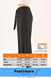 Yeni Trend Bol Paça Anne Kadın Rahat Konforlu İç Göstermeyen Beli Lastikli Piliseli Sendy Pantolon