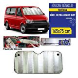 CARUB Güneşlik Ön 165X75 Jumbo Büyük Nikel