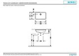 Serel Star Tezgah Altı Dikdörtgen Lavabo 0561DSS110H