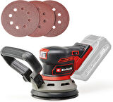 Professional akülü eksantrik zımpara TP-RS 18/32 Li BL-Solo Power X-Change (18 V, fırçasız, 3,2 mm salınım, 125 mm taşlama plakası, aşındırıcı kağıt dahil, aküsüz)