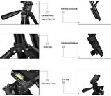 102 cm Tripod Profesyonel Fotoğraf Makinesi Telefon Tutuculu Aparatlı Tripot no:20