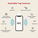 3 ADET NFC Etiket Çıkartmaları, NTAG216 30 mm 888 Bayt Etiketler SwitchBot Cihazlarıyla Harika Çalışır, iOS ve Android ve Diğer Tüm NFC Etkin Cihazlarla Uyumlu