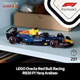 Speed Champions Oracle Red Bull Racing RB20 F1 Yarış Arabası 77243 - 10 Yaş ve Üzeri Kız ve Erkek Çocukları için Koleksiyonluk Sürücü Minifigürü İçeren Yapım Seti ve Sergileme Seti (251 Parça)