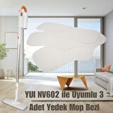NV602 Çok Fonksiyonlu Buharlı Temizlik Makinesi ile Uyumlu Yer Bezi 3'lü