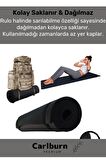 Konfor Modeli Çift Taraflı Kaymaz Silinebilir Antibakteriyel Pilates Meditasyon Minderi 6,5 mm Mat